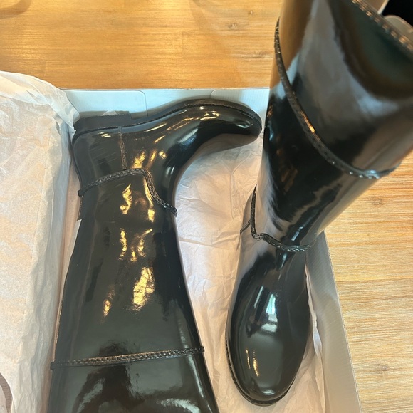 Michael Kors Stockard Tall Rain Boot Black Sz 8 - Picture 4 of 6